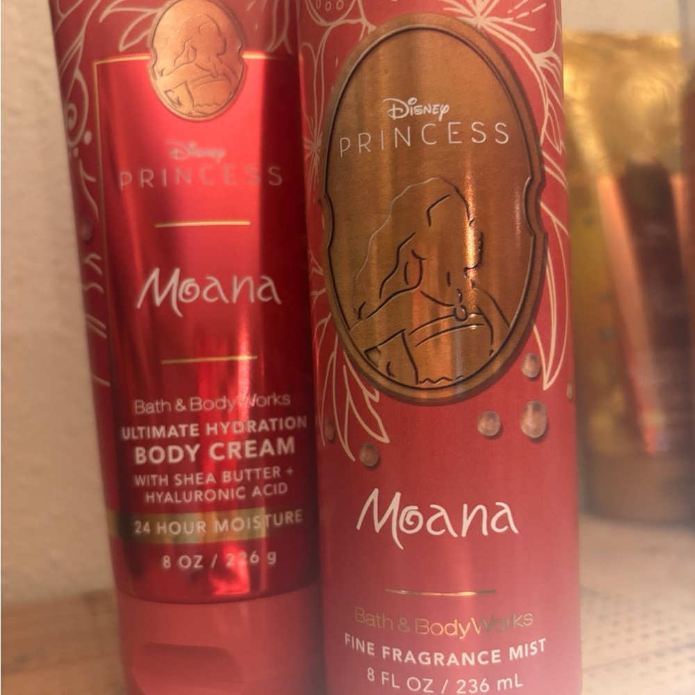 Disney Princess Moana Body Cream and Mist - Red and Gold